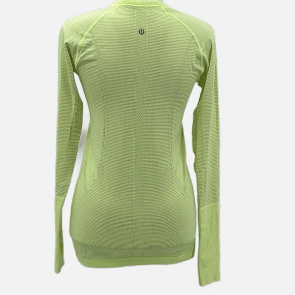 Lululemon Swiftly Tech Long Sleeve Thumb Holes Crew Neck Top - Size 6 (measured) - Picture 4 of 7